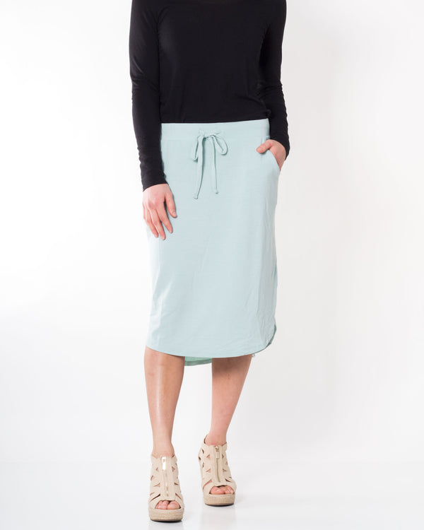 Light Sage Knit Skirt