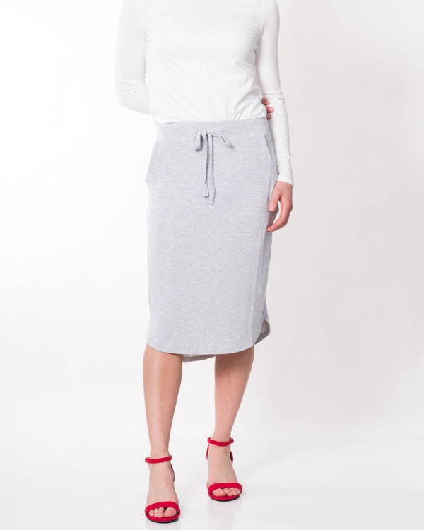 Heather Gray Knit Skirt